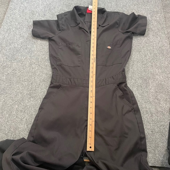Dickies Women's FLEX Cooling Short Sleeve Coverall Jumpsuit Romper Black Size S - Picture 8 of 14